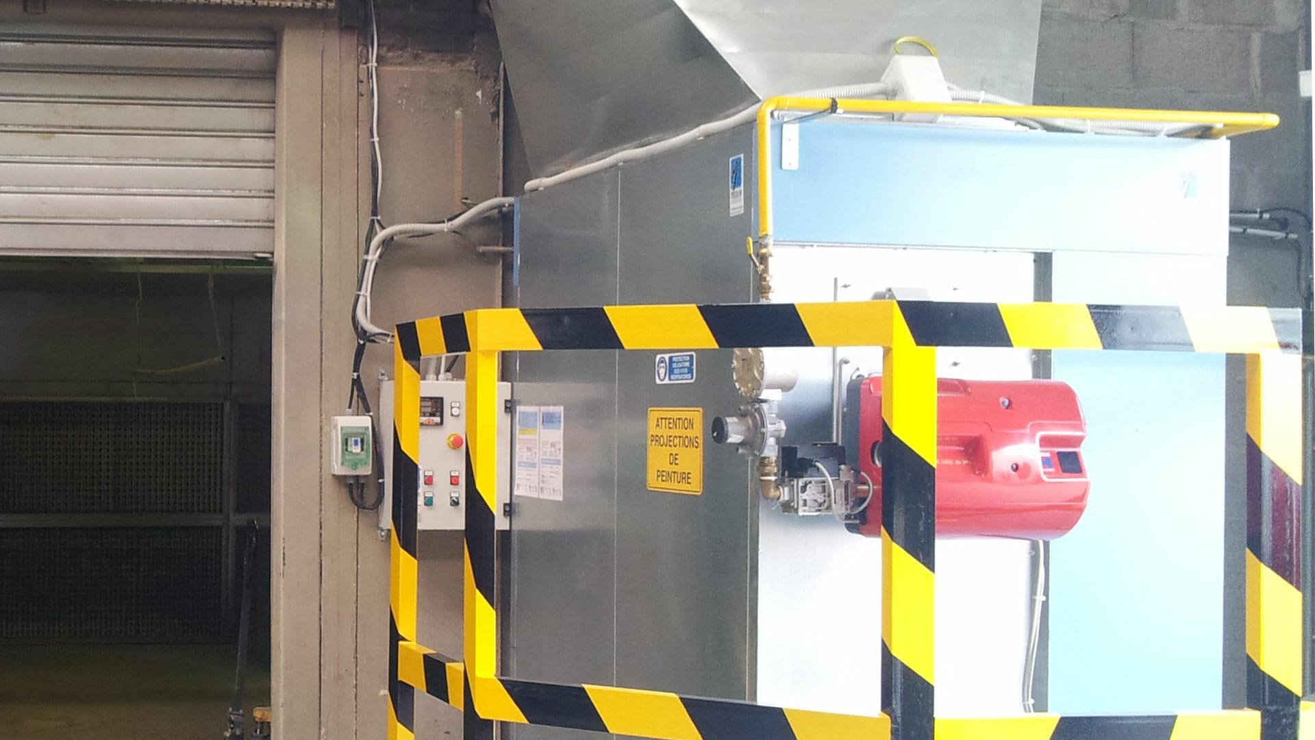 Chauffage pour cabine de peinture