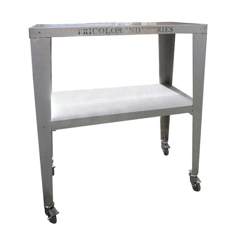 Table ou desserte inox pour préparation atelier peinture