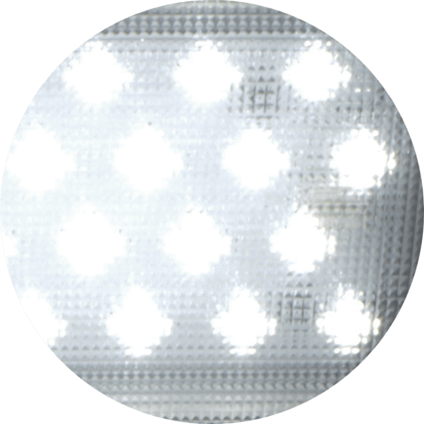 éclairage prismatique d'une lampe LED pour cabine de peinture