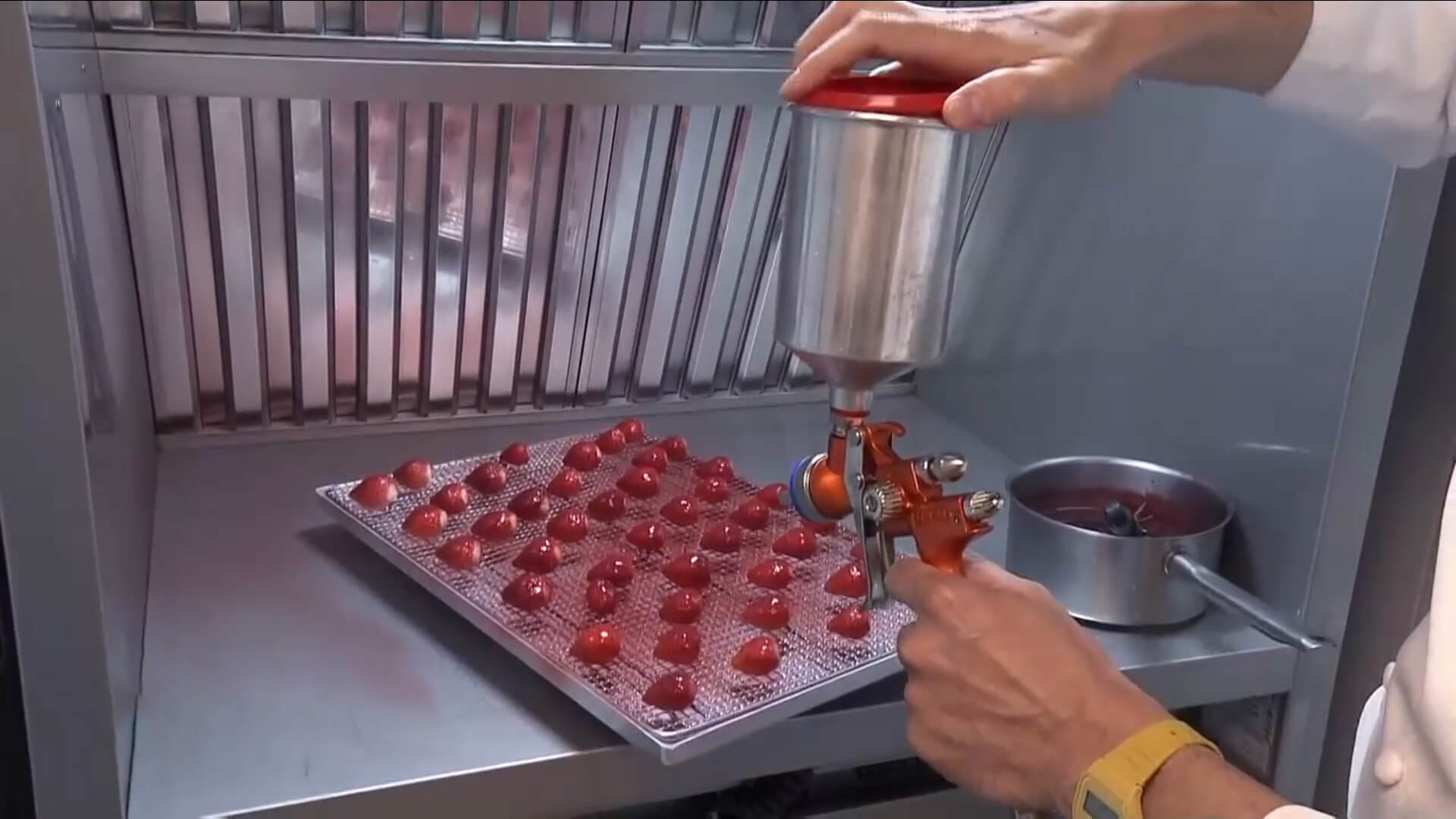 Flocage alimentaire cabine de peinture