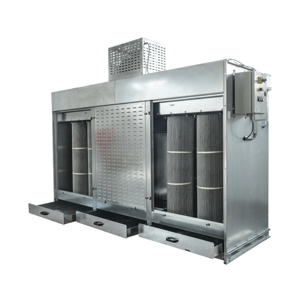 cabine de dépoussierage