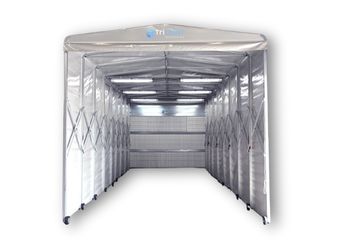 cabine de peinture rétractable flexo