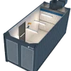 container de peinture atex avec éclairage LED