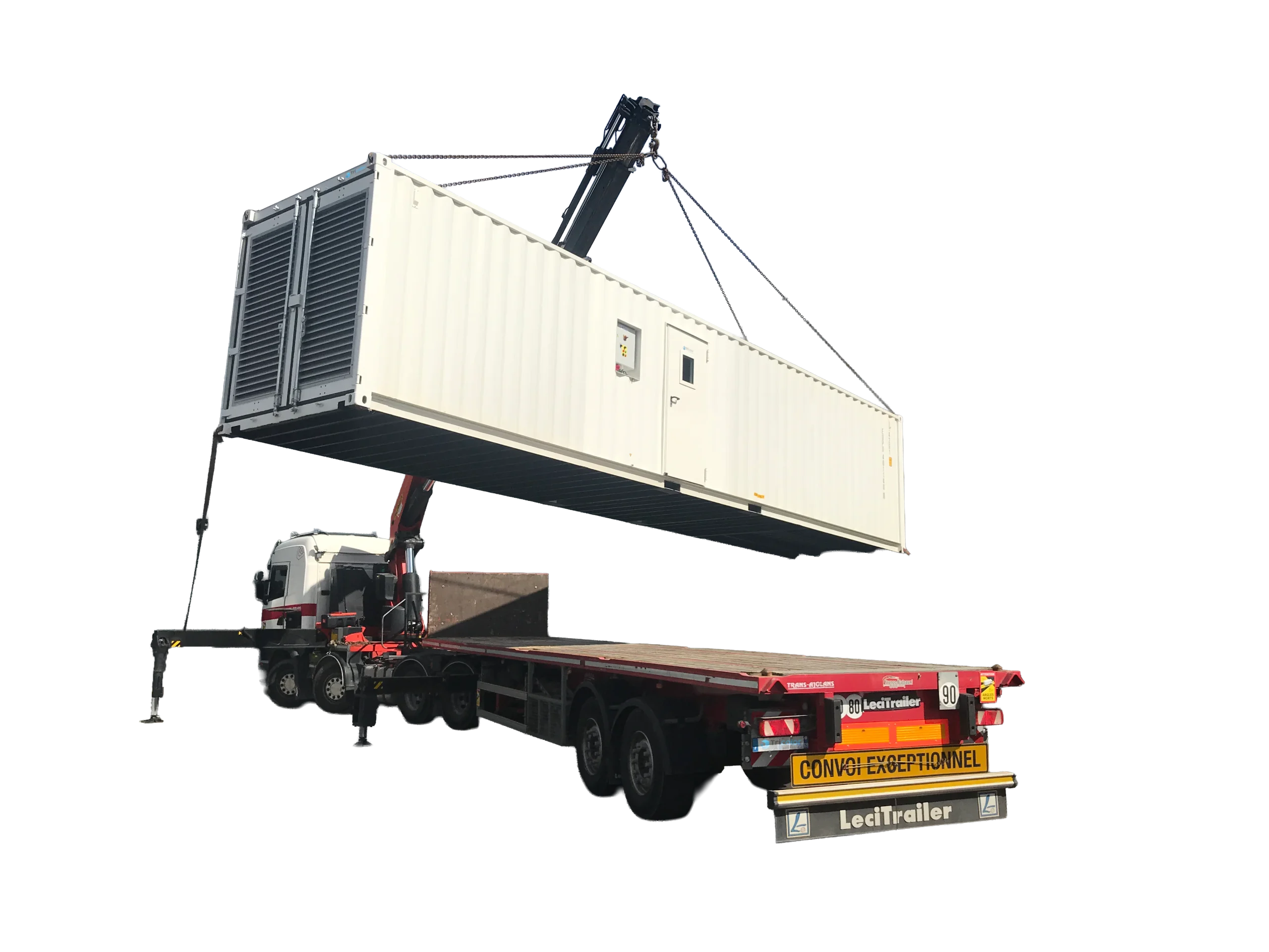 installation d'un container peinture