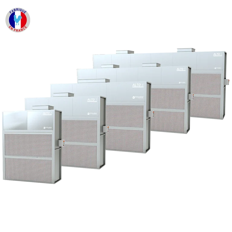 Mur aspirant ALTO - 2000 à 6000mm de largeur - Tricolor Industries