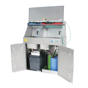 Nettoyeur de pistolets automatique et manuel solvant et manuel hydro - mixte - ouvert - Tricolor Industries