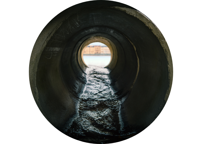 conduit d'eaux usées industrielles