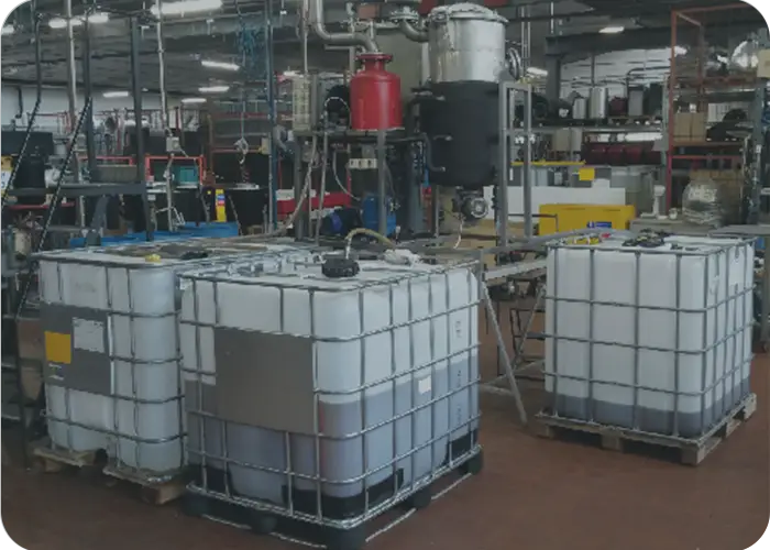 Unité pilote d'un évaporateur d'eauTricolor Industries dans le secteur du cuir et du textile